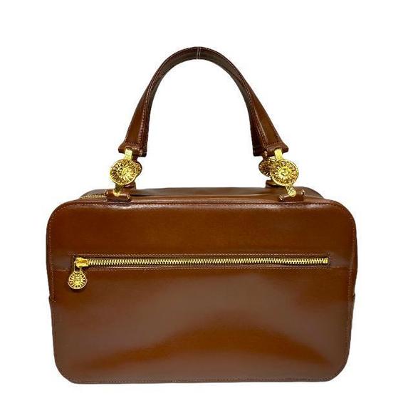 Versace Vintage Leather Handbag Brown - Picture 2 of 8